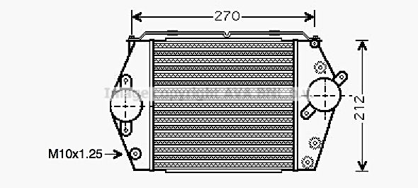 AVA QUALITY COOLING Kompressoriõhu radiaator MZ4188